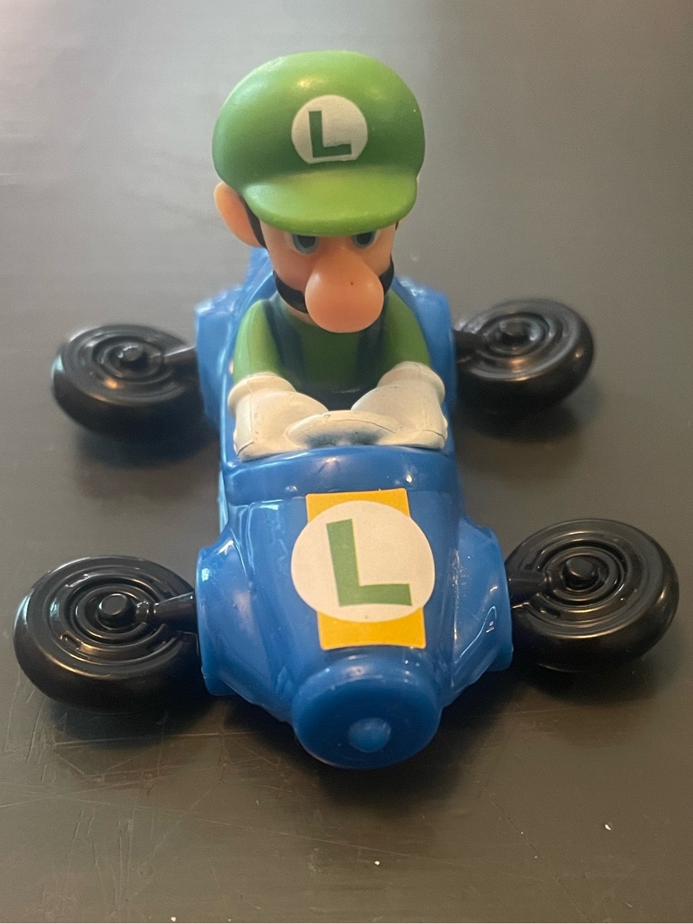 Luigi Mario Kart Toy Car - Blue and Green Nintendo racer